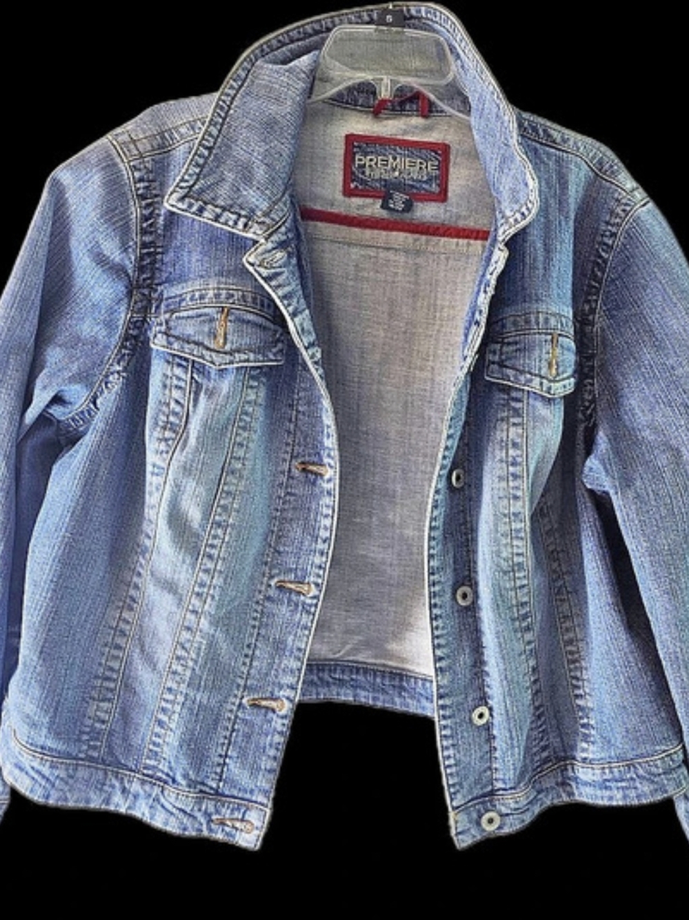 Premiere by Young Fashions Denim Jacket in Blue